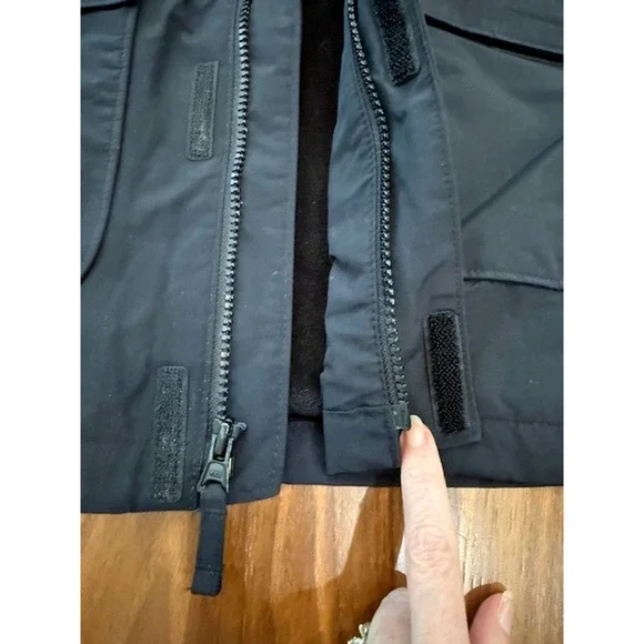 Lands End Grow A-longs Snow & Ski Snowboard Black Pants Jacket Set Medium 10 12 - Picture 12 of 16